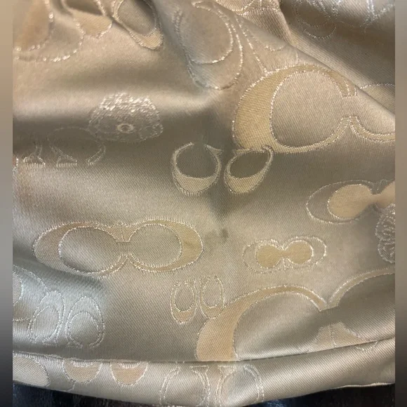 Coach Metallic Silver Shoulder Bag - Picture 3 of 9